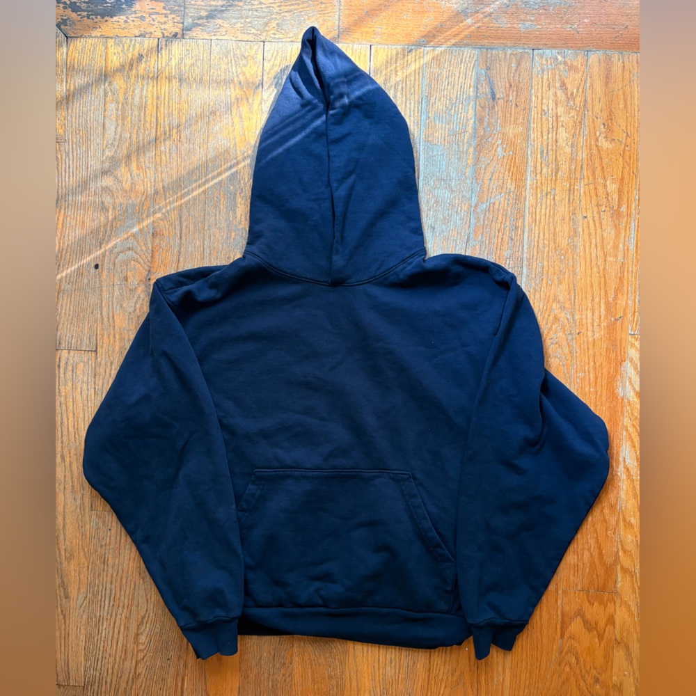 Los Angeles Apparel Navy Blue Heavyweight Hoodie HF09 (garment dyed)